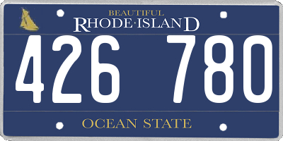 RI license plate 426780