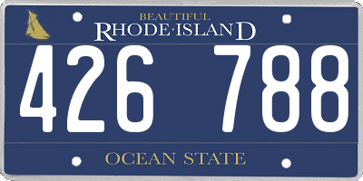 RI license plate 426788