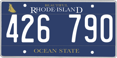 RI license plate 426790