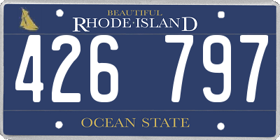 RI license plate 426797