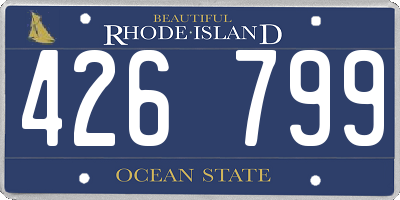RI license plate 426799