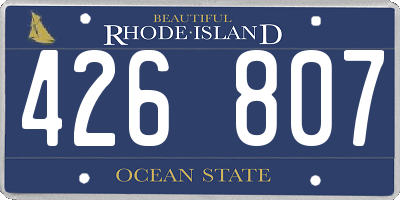 RI license plate 426807