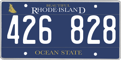 RI license plate 426828