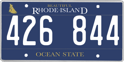 RI license plate 426844