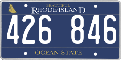 RI license plate 426846