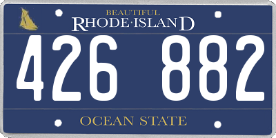RI license plate 426882