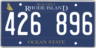 RI license plate 426896