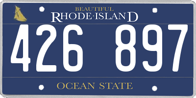 RI license plate 426897