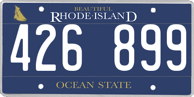 RI license plate 426899