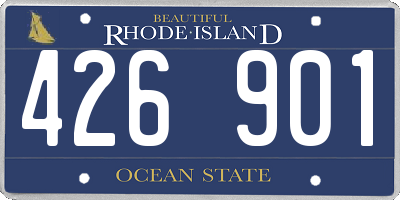 RI license plate 426901