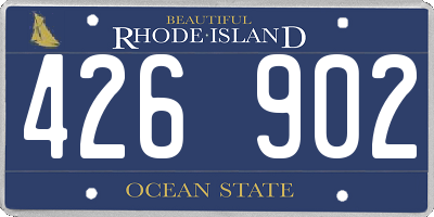 RI license plate 426902