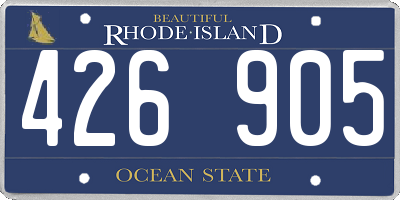 RI license plate 426905
