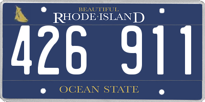RI license plate 426911