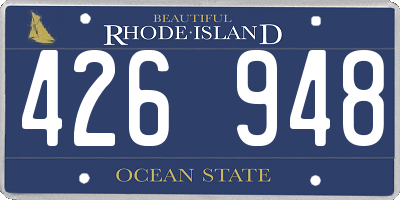 RI license plate 426948