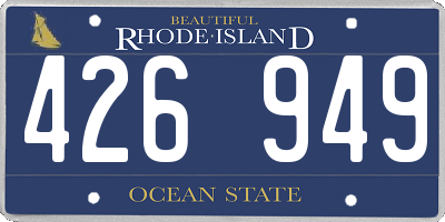 RI license plate 426949