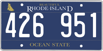 RI license plate 426951