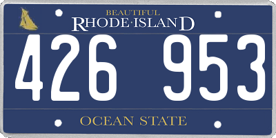 RI license plate 426953
