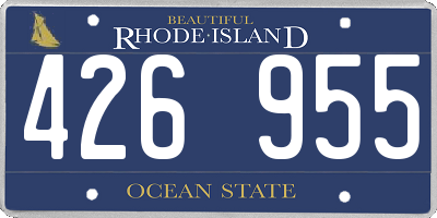 RI license plate 426955