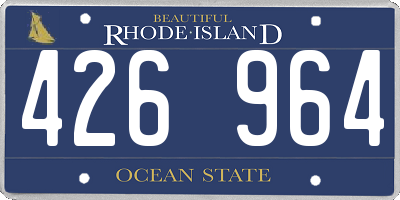 RI license plate 426964