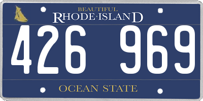RI license plate 426969