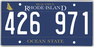 RI license plate 426971
