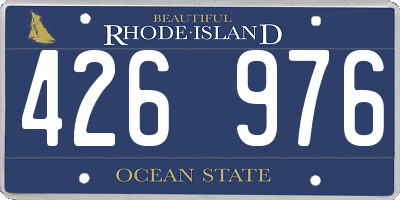 RI license plate 426976