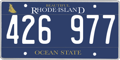 RI license plate 426977