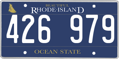RI license plate 426979
