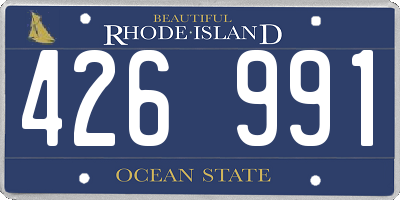 RI license plate 426991