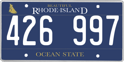 RI license plate 426997