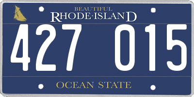 RI license plate 427015