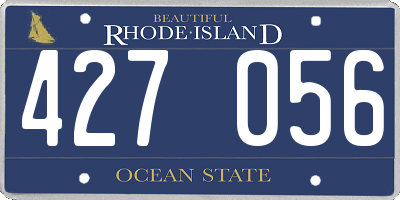 RI license plate 427056