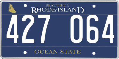 RI license plate 427064