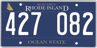 RI license plate 427082