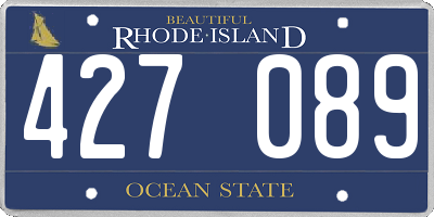 RI license plate 427089