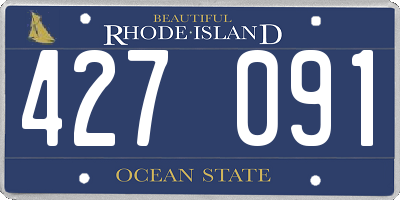 RI license plate 427091