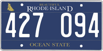 RI license plate 427094