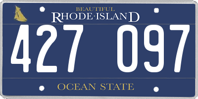 RI license plate 427097