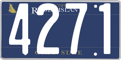 RI license plate 4271