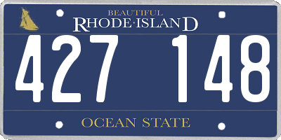 RI license plate 427148