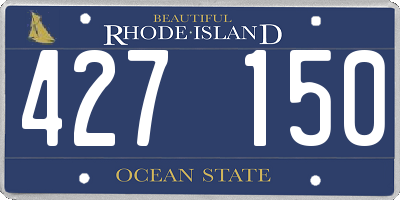 RI license plate 427150