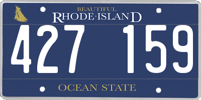 RI license plate 427159