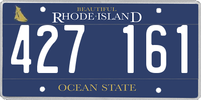RI license plate 427161