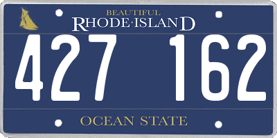 RI license plate 427162