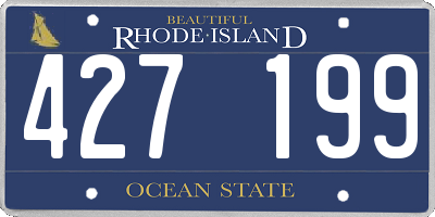 RI license plate 427199