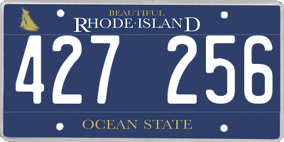 RI license plate 427256