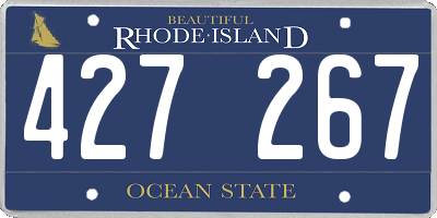 RI license plate 427267