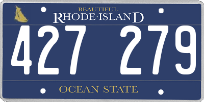 RI license plate 427279