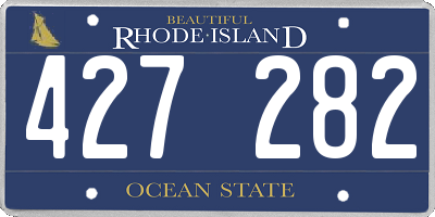 RI license plate 427282