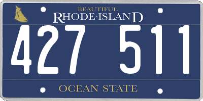RI license plate 427511